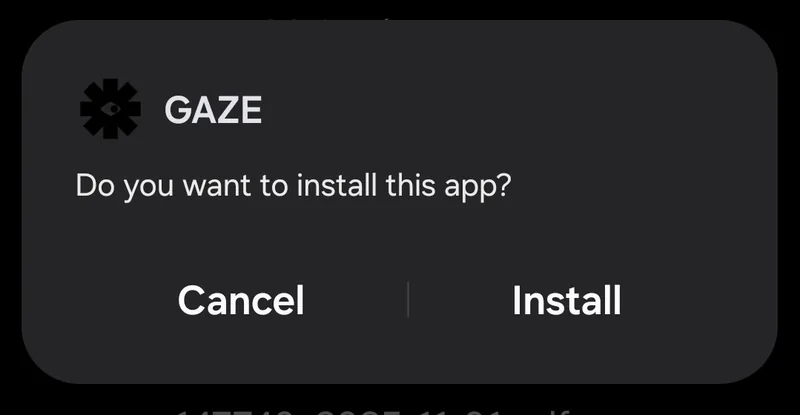 Gå tillbaka och tryck på ”Installera”